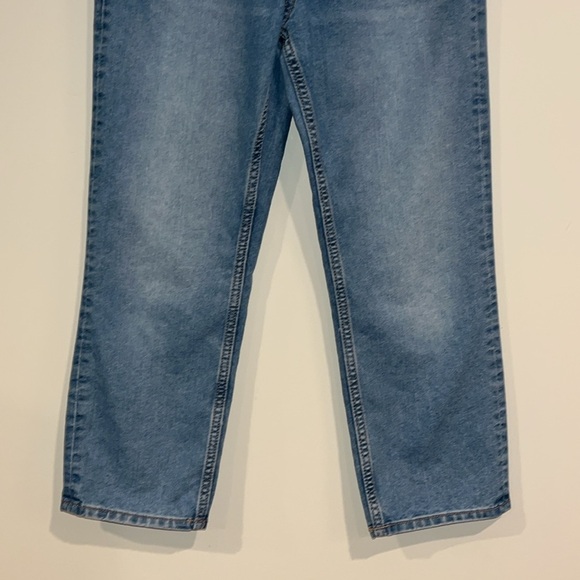 OLD NAVY Youth 12 High Rise Slouchy Straight Jeans Light Wash Denim 90s Inspired - Picture 3 of 8